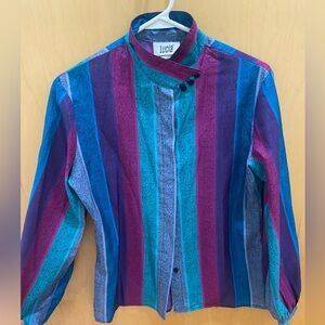 Vintage 1970s silk blouse. Size 6
